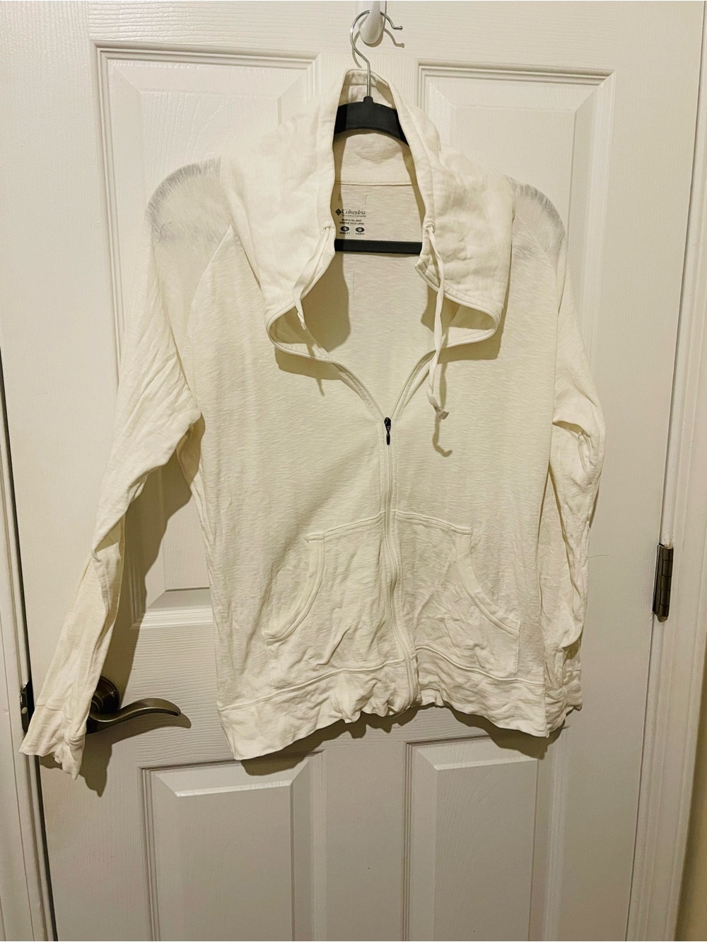 Columbia Cream Full-Zip Hooded Sweatshirt
